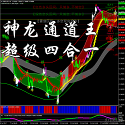 神龙通道王顶底系统,超级四合一系统MT4指标下载!